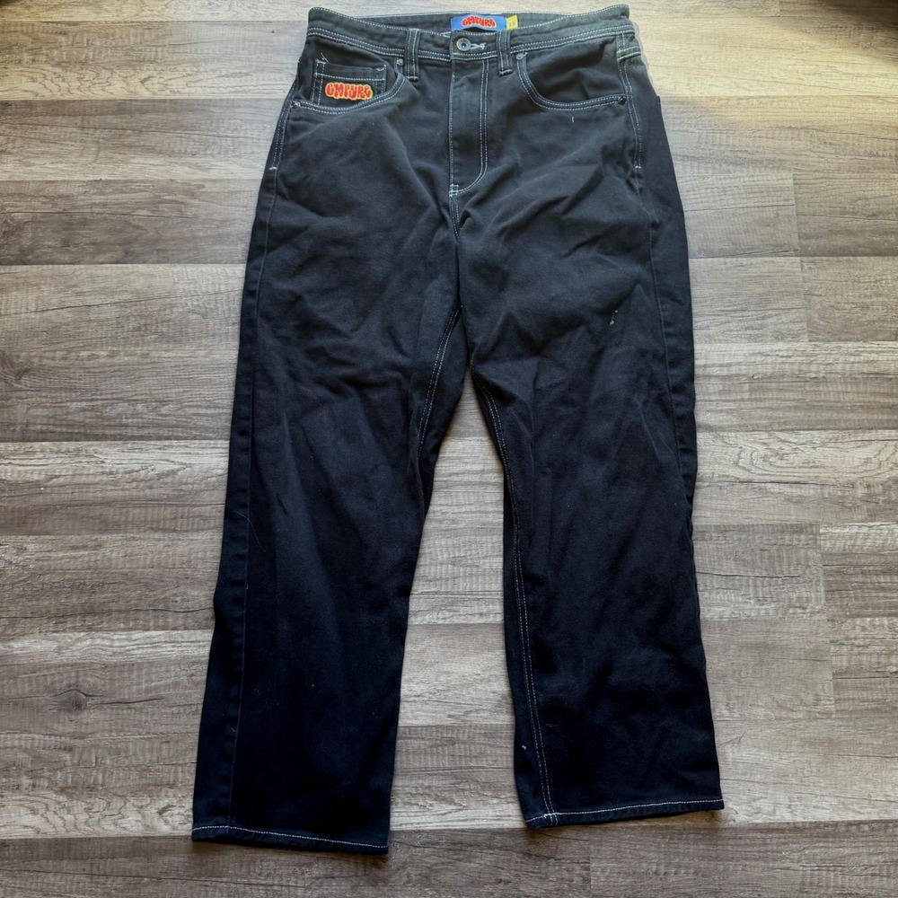 (BOGO 25% Off) Empyre Loose Fit Skate Pants Contrast Stitch Logo Mens Size 28